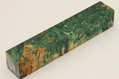 Carrelet &agrave; stylo, Loupe d'Erable N&eacute;gundo stabilis&eacute; vert, ref:SLpErs74232ve