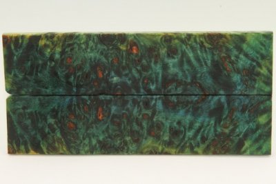 Plaquettes pour la coutellerie, Loupe de Peuplier stabilis&eacute;e multicolore, ref:PLpPEs74240mu