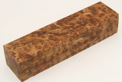 Bloc pour la coutellerie, Ronce de Thuya du Maroc, ref:BLpTM74416