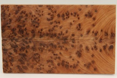 Plaquettes pour la coutellerie, Ronce de Thuya du Maroc, ref:PLpTM74421