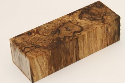Bloc pour la coutellerie, H&ecirc;tre &eacute;chauff&eacute; stabilis&eacute; naturel, ref:BHs74509na