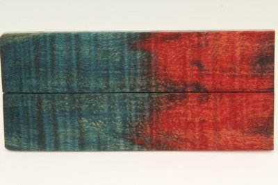 Plaquettes pour la coutellerie, Erable sycomore ond&eacute; stabilis&eacute; multicolore, ref:PESOs74511mu
