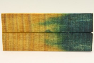 Plaquettes pour la coutellerie, Erable sycomore ond&eacute; stabilis&eacute; multicolore, ref:PESOs74512mu