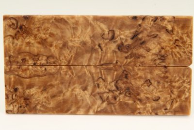 Plaquettes pour la coutellerie, Bouleau de Car&eacute;lie stabilis&eacute; naturel, ref:PBMs74531na