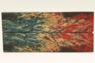 Plaquettes pour la coutellerie, H&ecirc;tre &eacute;chauff&eacute; stabilis&eacute; multicolore, ref:PHs74534mu