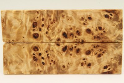 Plaquettes pour la coutellerie, Loupe de Peuplier stabilis&eacute; naturel, ref:PLpPEs74552na