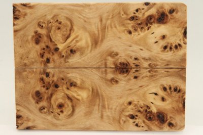 Plaquettes pour la coutellerie, Loupe de Peuplier stabilis&eacute; naturel, ref:PLpPEs74556na