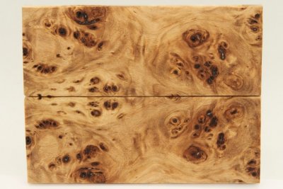 Plaquettes pour la coutellerie, Loupe de Peuplier stabilis&eacute; naturel, ref:PLpPEs74557na