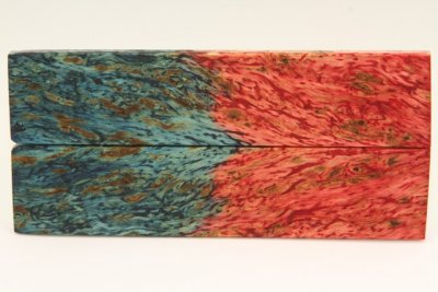 Plaquettes pour la coutellerie, loupe de Fr&ecirc;ne stabilis&eacute; multicolore, ref:PLpFrs74689mu