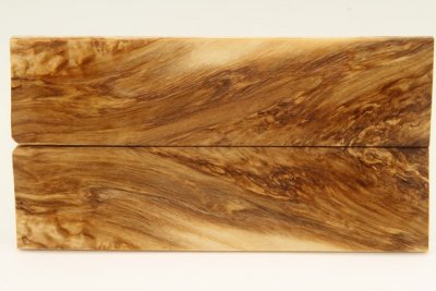 Plaquettes pour la coutellerie, loupe de Fr&ecirc;ne stabilis&eacute;e naturelle, ref:PLpFs74698na