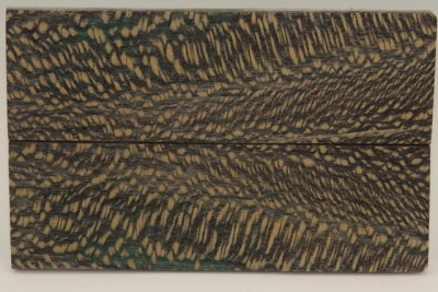 Plaquettes pour la coutellerie, Platane stabilis&eacute; noir/vert, ref:PPLs74735nr