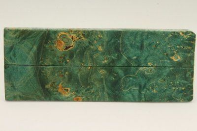 Plaquettes pour la coutellerie, Loupe d'Erable N&eacute;gundo stabilis&eacute; vert, ref:PLpErs74771ve