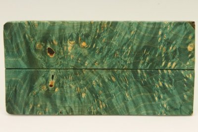Plaquettes pour la coutellerie, Loupe d'Erable N&eacute;gundo stabilis&eacute; vert, ref:PLpErs74773ve