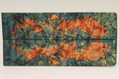 Plaquettes pour la coutellerie, Loupe d'Erable N&eacute;gundo stabilis&eacute; multicolore, ref:PLpErs74829mu
