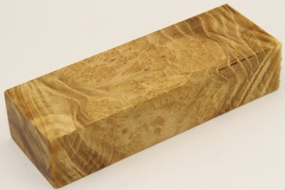Bloc pour la coutellerie, loupe d'Acacia, ref:BLpAc75104