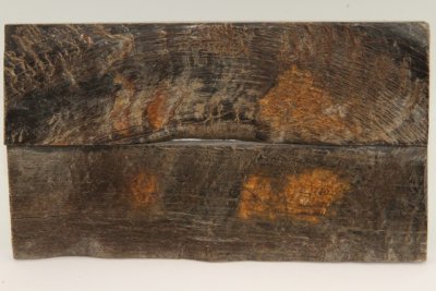 Plaquettes pour la coutellerie, corne de buffle avec cro&ucirc;te, ref:PCrBUF75418