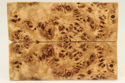Plaquettes pour la coutellerie, Loupe de Peuplier stabilis&eacute; naturel, ref:PLpPEs75431na