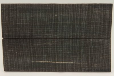 Plaquettes pour la coutellerie, Erable sycomore ond&eacute; stabilis&eacute; noir/vert, ref:PESOs75444nr