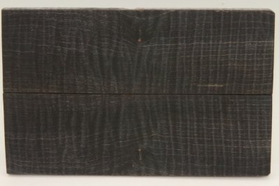 Plaquettes pour la coutellerie, Erable sycomore ond&eacute; stabilis&eacute; noir/vert, ref:PESOs75445nr
