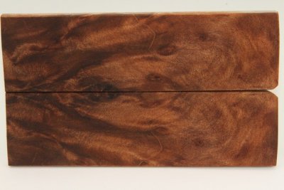 Plaquettes pour la coutellerie, Loupe de S&eacute;quoia stabilis&eacute;e naturelle, ref:PLpSqs75477
