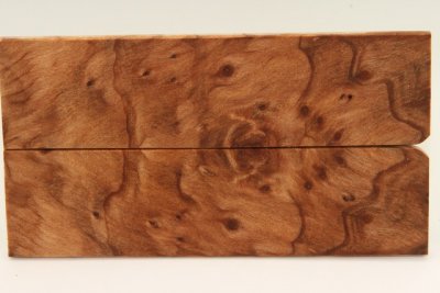 Plaquettes pour la coutellerie, Loupe de S&eacute;quoia stabilis&eacute;e naturelle, ref:PLpSqs75479