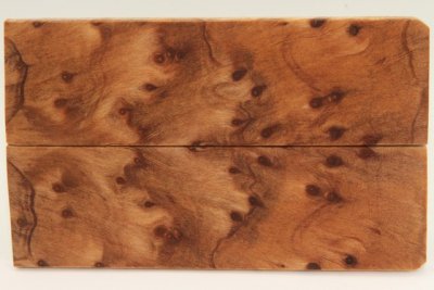 Plaquettes pour la coutellerie, Loupe de S&eacute;quoia stabilis&eacute;e naturelle, ref:PLpSqs75480