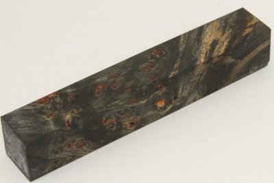 Carrelet &agrave; stylo, Loupe de Peuplier stabilis&eacute;e noire, ref:SLpPEs75495nr