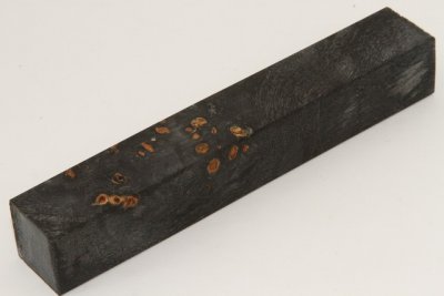 Carrelet &agrave; stylo, Loupe de Peuplier stabilis&eacute;e noire, ref:SLpPEs75497nr