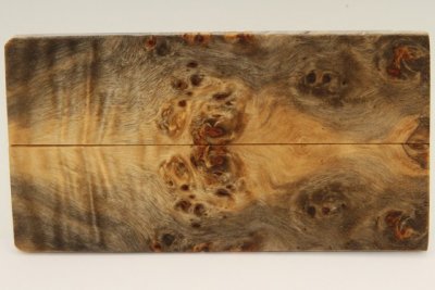 Plaquettes pour la coutellerie, Loupe de Peuplier stabilis&eacute; naturel, ref:PLpPEs75865na