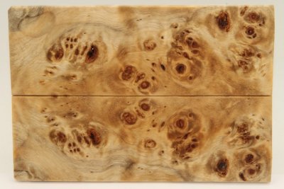 Plaquettes pour la coutellerie, Loupe de Peuplier stabilis&eacute; naturel, ref:PLpPEs75866na