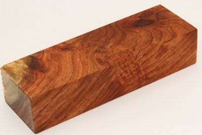 Bloc pour la coutellerie, Loupe d'Amboine rouge, ref:BLpAmb75880