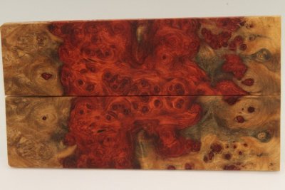 Plaquettes pour la coutellerie, Loupe d'Amboine rouge, ref:PLpAmb75908