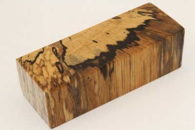 Bloc pour la coutellerie, H&ecirc;tre &eacute;chauff&eacute; stabilis&eacute; naturel, ref:BHs75876na