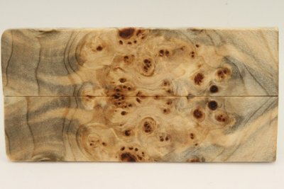 Plaquettes pour la coutellerie, Loupe de Peuplier stabilis&eacute; naturel, ref:PLpPEs76119na