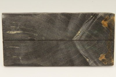 Plaquettes pour la coutellerie, Loupe d'Erable N&eacute;gundo stabilis&eacute; noir/vert, ref:PLpErs76319nr