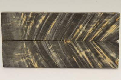 Plaquettes pour la coutellerie, Loupe d'Erable N&eacute;gundo stabilis&eacute; noir/vert, ref:PLpErs76318nr