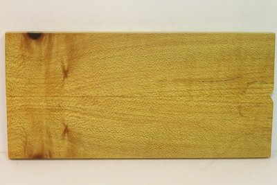 Plaquettes pour la coutellerie, Erable sycomore ondé stabilisé jaune, ref:PESOs13804