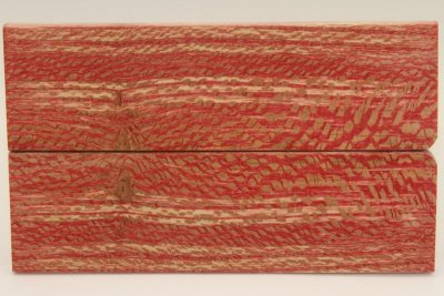 Plaquettes pour la coutellerie, Platane stabilisé rouge, ref:PPLs40115r