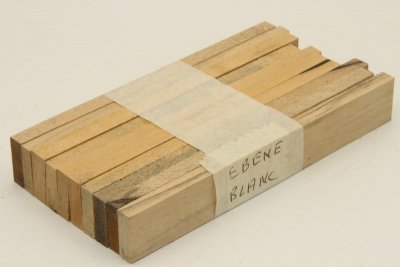 Destockage, plaquettes en lot de 10, Ebène blanc du Laos, ref:DPEbBlc--0