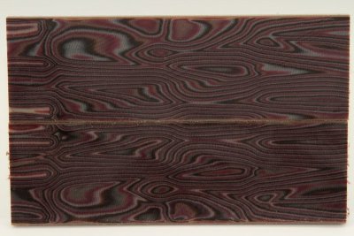 Plaquettes de Micarta Prémium, motif Zèbre violet, ref:PMicZvi41001
