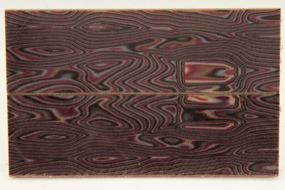 Plaquettes de Micarta Prémium, motif Zèbre violet, ref:PMicZvi40998