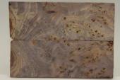 Plaquettes pour la coutellerie, Loupe de Peuplier stabilisé violet, ref:PLpPEs55239vi