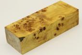 Bloc pour la coutellerie, Loupe de Peuplier stabilis jaune, ref:BLpPEs58260j