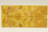 Plaquettes pour la coutellerie, Loupe d'Erable Ngundo stabilis jaune, ref:PLpErs59596j