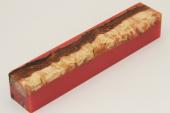 Carrelet pour le tournage, Bouleau madr + rsine rouge, ref:SRBM60481
