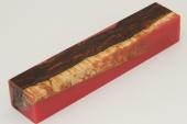 Carrelet pour le tournage, Bouleau madr + rsine rouge, ref:SRBM60485