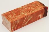 Bloc pour la coutellerie, Loupe d'Erable Ngundo stabilis orange, ref:BLpErs60557o