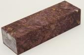 Bloc pour la coutellerie, Loupe d'Erable stabilis violet, ref:BLpErs60618vi