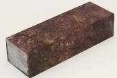 Bloc pour la coutellerie, Loupe d'Erable stabilis violet, ref:BLpErs60619vi