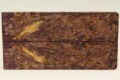 Plaquettes pour la coutellerie, Loupe d'Erable stabilis violet, ref:PLpErs60624vi